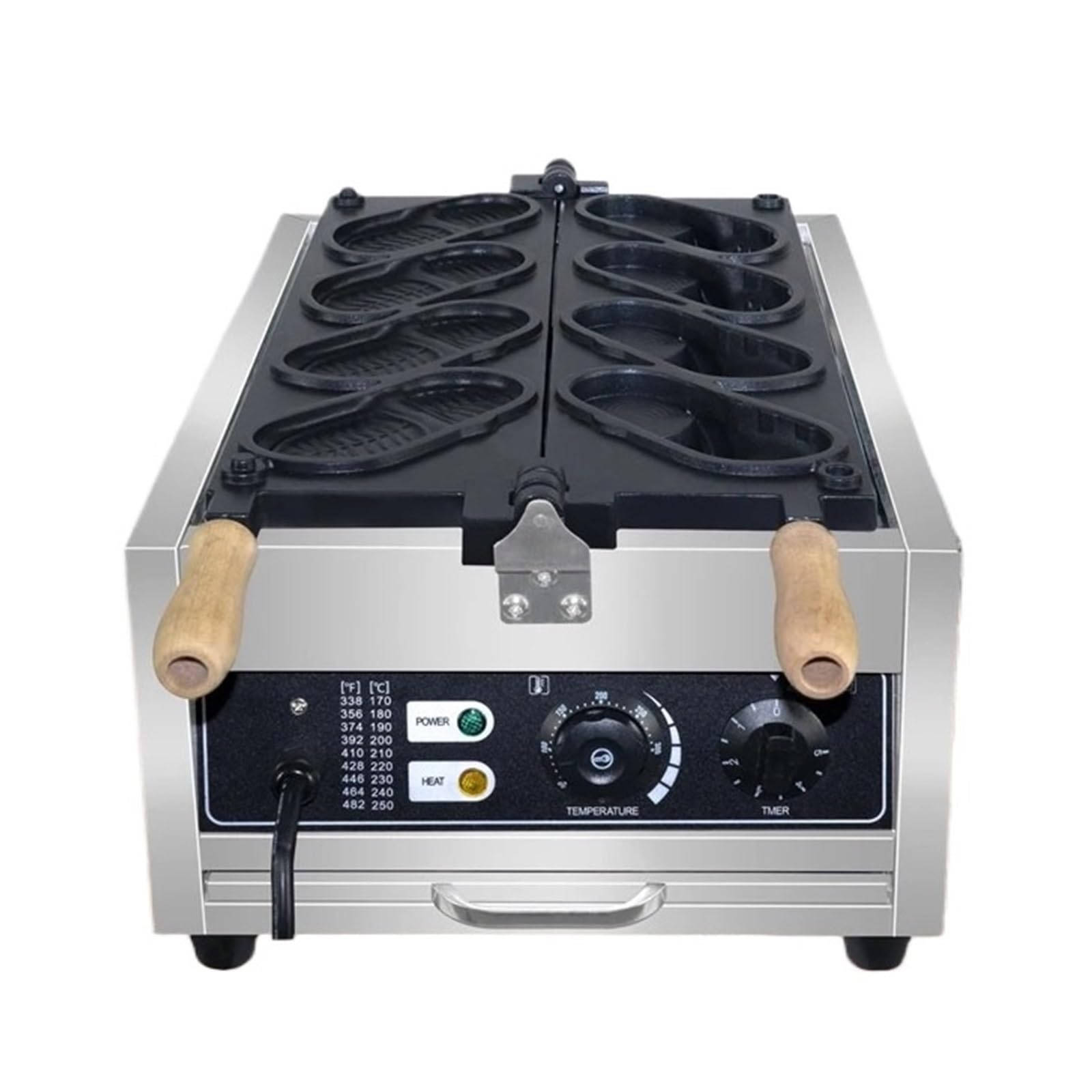 Macchina For Waffle Elettrica Rivestimento Antiaderente Design Del Foro 3D Maker Iron Pancake Baker Snack Commerciale Fai Da Te Distribuzione Uniforme Del Calore