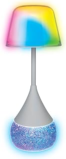 InnoVibe LED Table Lamp for Bedroom, RGB Color Changing Desk Lamp with Glitter Base, Adjustable Brightness 3000K-6500K 2W ...