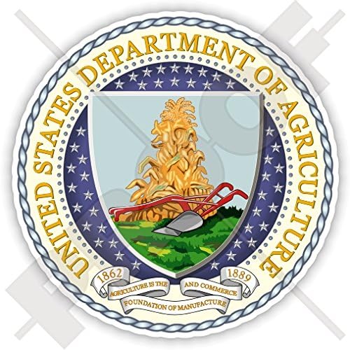 US Department of Agriculture USDA Seal USA USA 90mm Vinyl Sticker ...