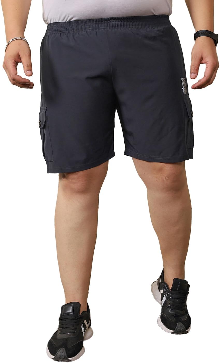 BigbananaPlus Size Men's Regular Fit Solid Shorts