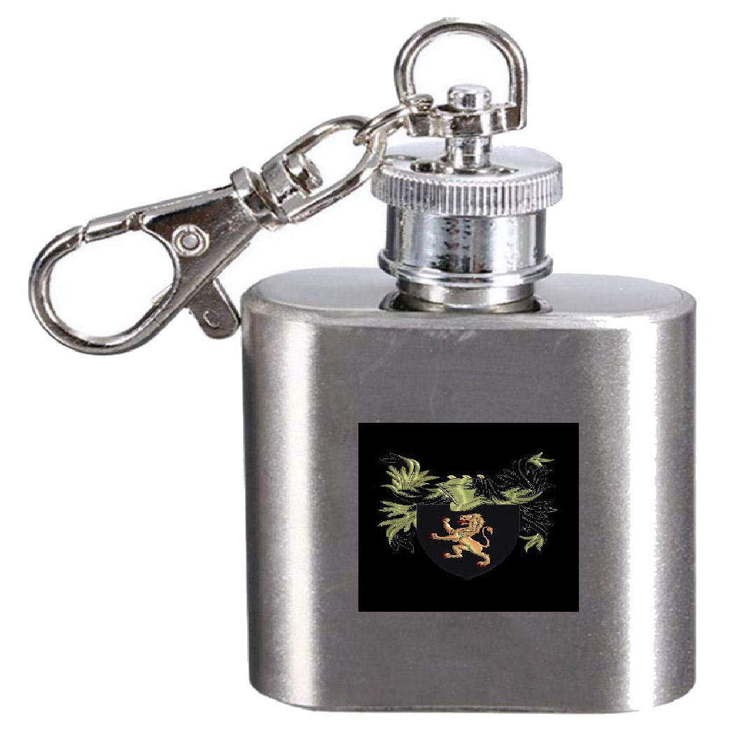 Blason du nom de famille Williams sur flasque en acier inoxydable de 28,3 ml