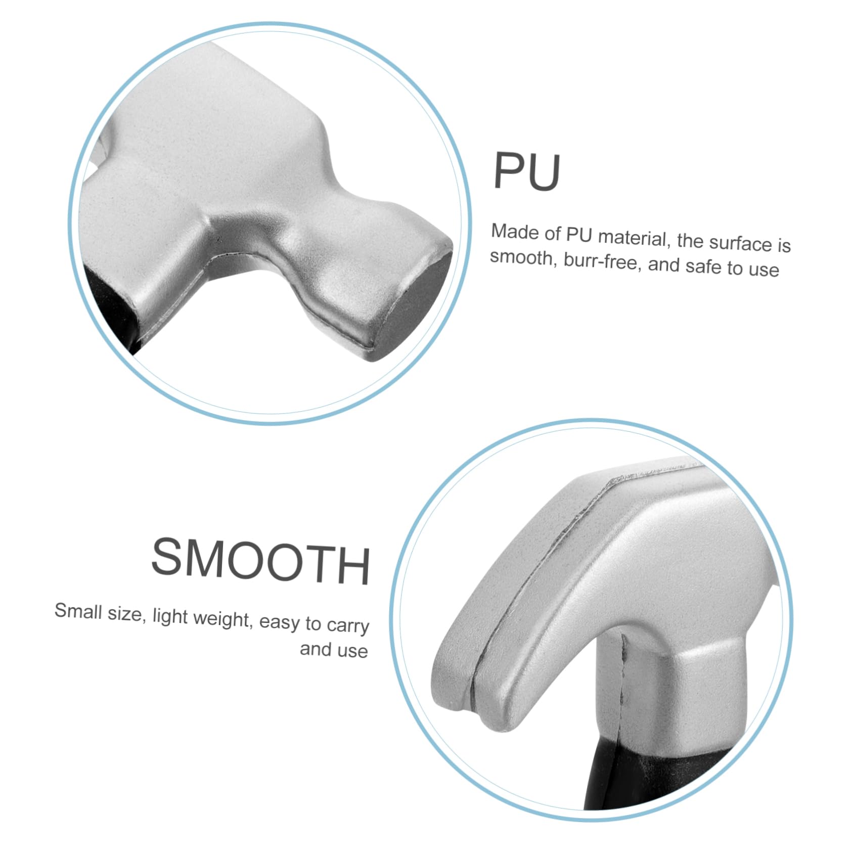 YARNOW 2Pcs Mallet Small Simulation Hammers for Interactive Play Safe Lightweight Design for Party Fun and Developmental Exercise for Parent Activities