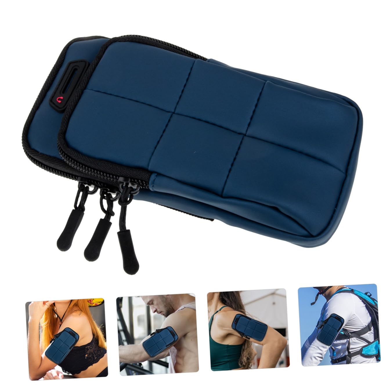 jojofuny 3 Brazaletes Elásticos para Teléfono Móvil para Correr para Entrenamiento