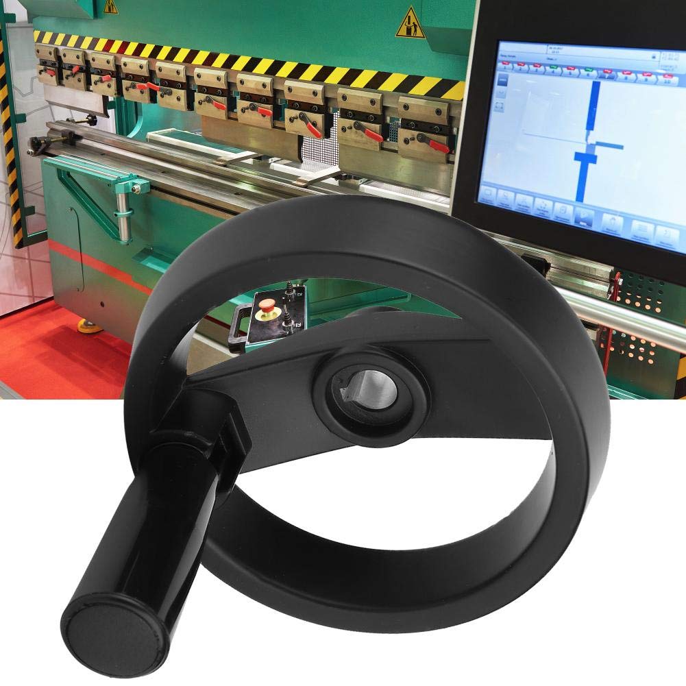 Volantino Pieghevole Per Tornio - 125 Mm, Impugnatura Girevole, Foro 12 Mm, Plastica Resistente - Foto 9