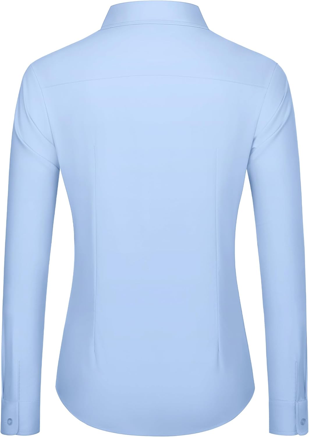 J.VER Dress Shirts for Women Button Down Wrinkle Free Shirt Business Casual Long Sleeve Work Blouse with Pocket - Image 3