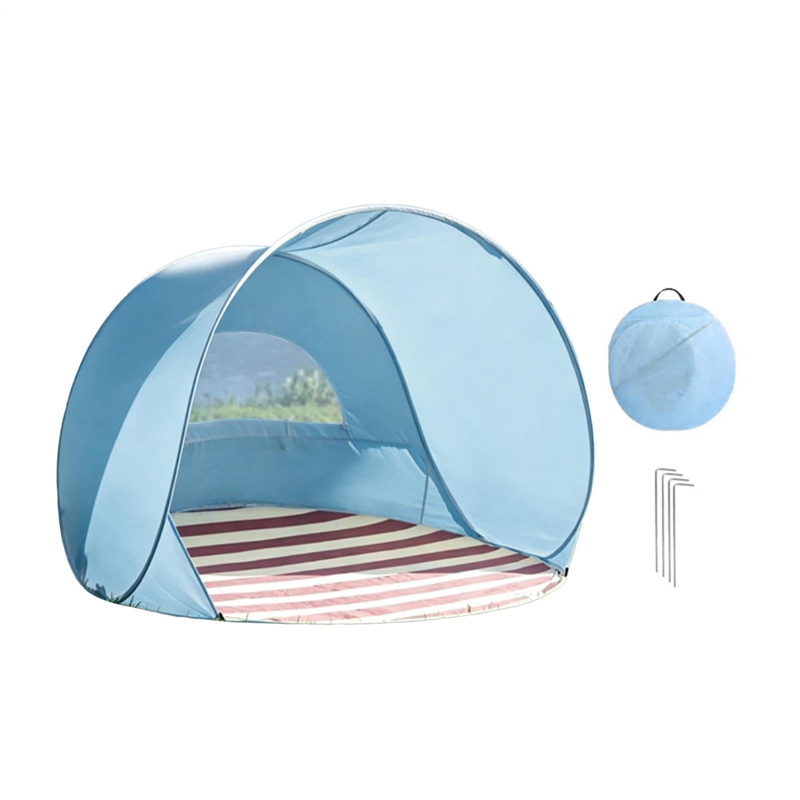 Tente de plage, légère, portable et facile à installer – Abri de camping – pour adultes, pique-nique, piscine, jardin, , sports d' | Auvent de plage pour enfants pour famille, camping, pique-nique, piscine, jardin, voyage, sports d'été