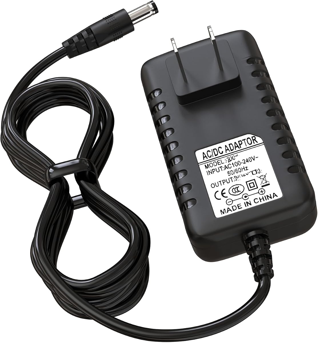 Cable de carga de 15 V para Dewalt DXAEJ14 DXAEPS14 DXAEPS14CA 1600 1400 011-2070-4 Peak Cars Jump Starter Compresor de aire digital Estación de energía portátil Cable de carga de fuente de alimentación de CA