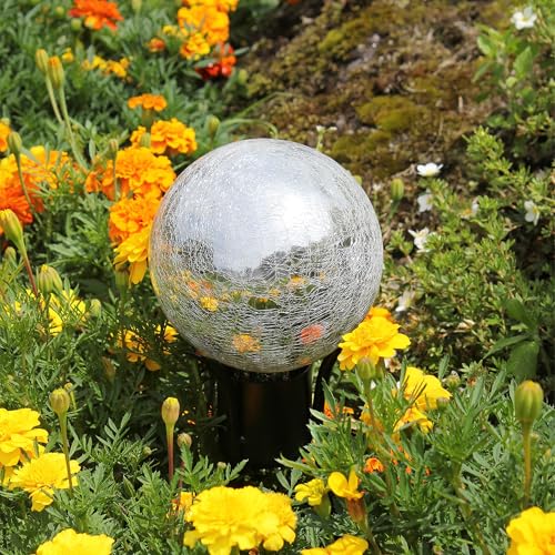 6" Gazing Globe, Silver by Achla Designs - Image 3