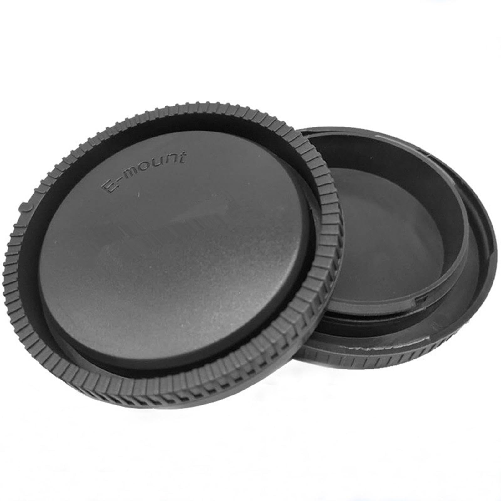 WANSUPYIN 2023 2 Pack(Front+Rear) Camera Body Cap and Rear Lens Cap Cover Kit for Sony A6300 A6000 A6400 A7R2 A7M3 ILDC Accessory Part