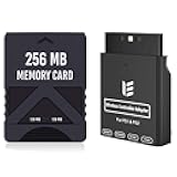RGEEK 256MB Memory card with Wireless Controller adapter for PS1/PS2