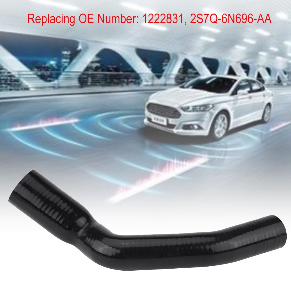 OUKENS Intercooler Turbo Hose Pipe, Car EGR Boost Manguera de silicona para Ford Mondeo MK3 2.0L y 2.2L TDCi 01-07 1222831, Negro