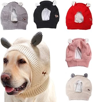 Amazon 犬 猫 ニット帽 ペット帽子 冬 防寒 ファッション 小物 寒さ対策 テディ コスチューム クリスマス服 クリスマス 誕生日 アウトドア お出かけ 小型犬 中型犬 大型犬 プレゼント ペット用品 ベージュ Elgm コスチューム 通販
