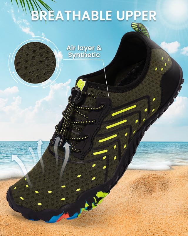 Image of Water Shoes for Women Men Quick-Dry Barefoot Shoes Breathable Aqua Socks for Swim Beach River Pool Lake Hiking Surfing Kayaking