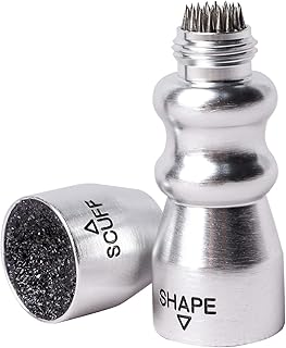 GSE 3-in-1/4-in-1 Pool Cue Tip Tool, Aerator Tool with Keychain, Billiard Cue Stick Tip Tool, Billiard Cue Accessories Scuffer/Shaper/Aerator/Joint Protector (Black/Silver)