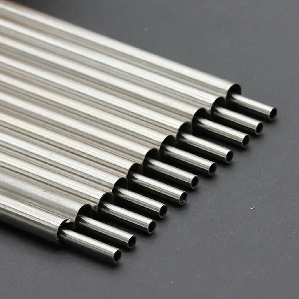 304 Stainless Steel Capillary Tube 250mm, OD12mm ID6-11.5mm, Seamless Industrial Pipe for Instrumentation and Electronics -2pcs(ID 10mm)