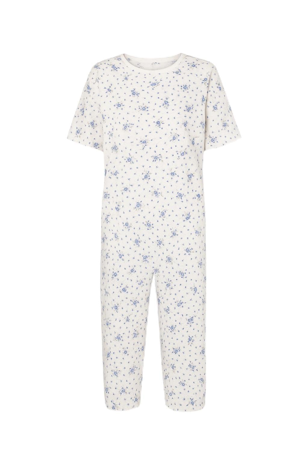 Pijama sanitario integral verano unisex – Mono adulto fresco algodón 100% con mangas y piernas cortas – Pijama geriátrico cremallera trasera – Ropa sanitaria ligera Made in Italy
