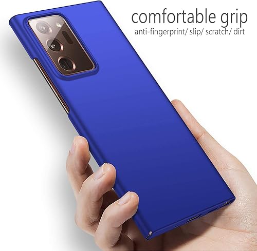 Miniatura 2 de Funda para Samsung Galaxy Note 20 Ultra 5G, delgada, acabado mate, color azul, policarbonato, ligera