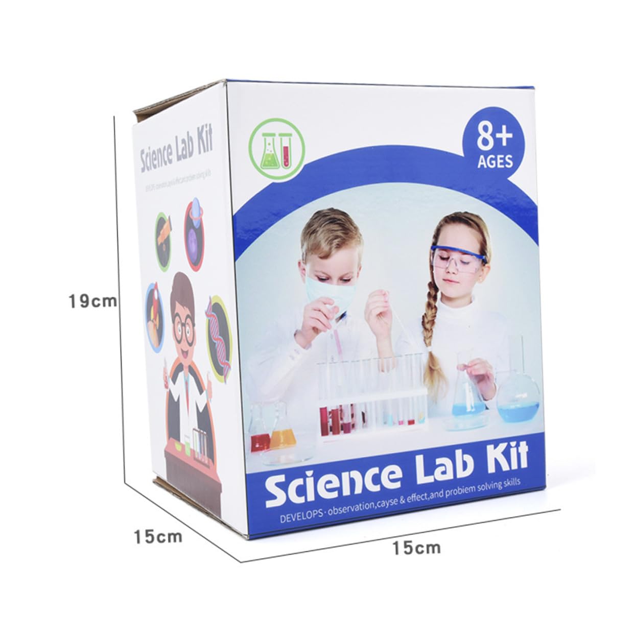 minkissy Kit Expérience Scientifique pour Garçon Fille Kit de Laboratoire Scientifique Expériences pour Garçon Fille Couleur Aléatoire