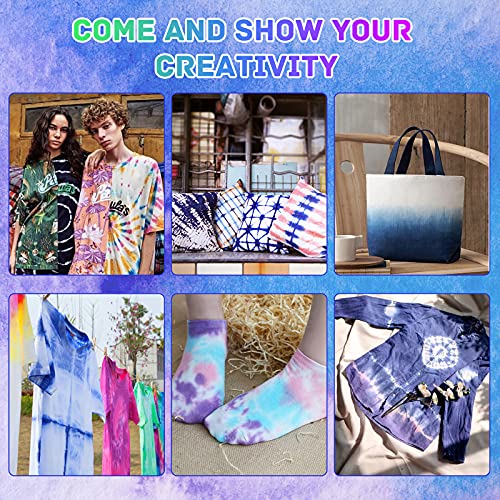 Mojidecor 32 Color Tie Dye Kit, Fabric Dye Art Kit For Kids, Adults And Partues With Rubber Bands, Gloves, Plastic Film And Table Covers #TOP5