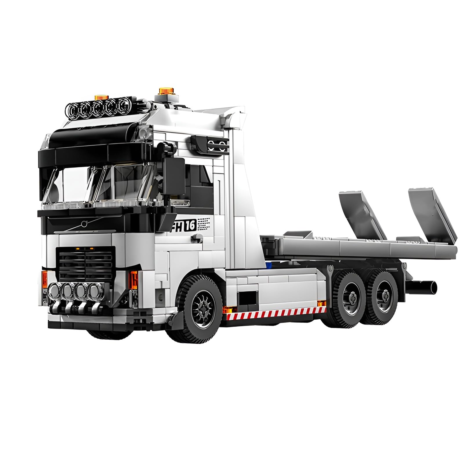 QuirkQuest Modified Tow Truck Building Blocks Kit - Heavy-Duty Vehicle Model Toys, Collectible Technick Construction Car Toy for Teens Adults and Home Office Decor(670Pcs)