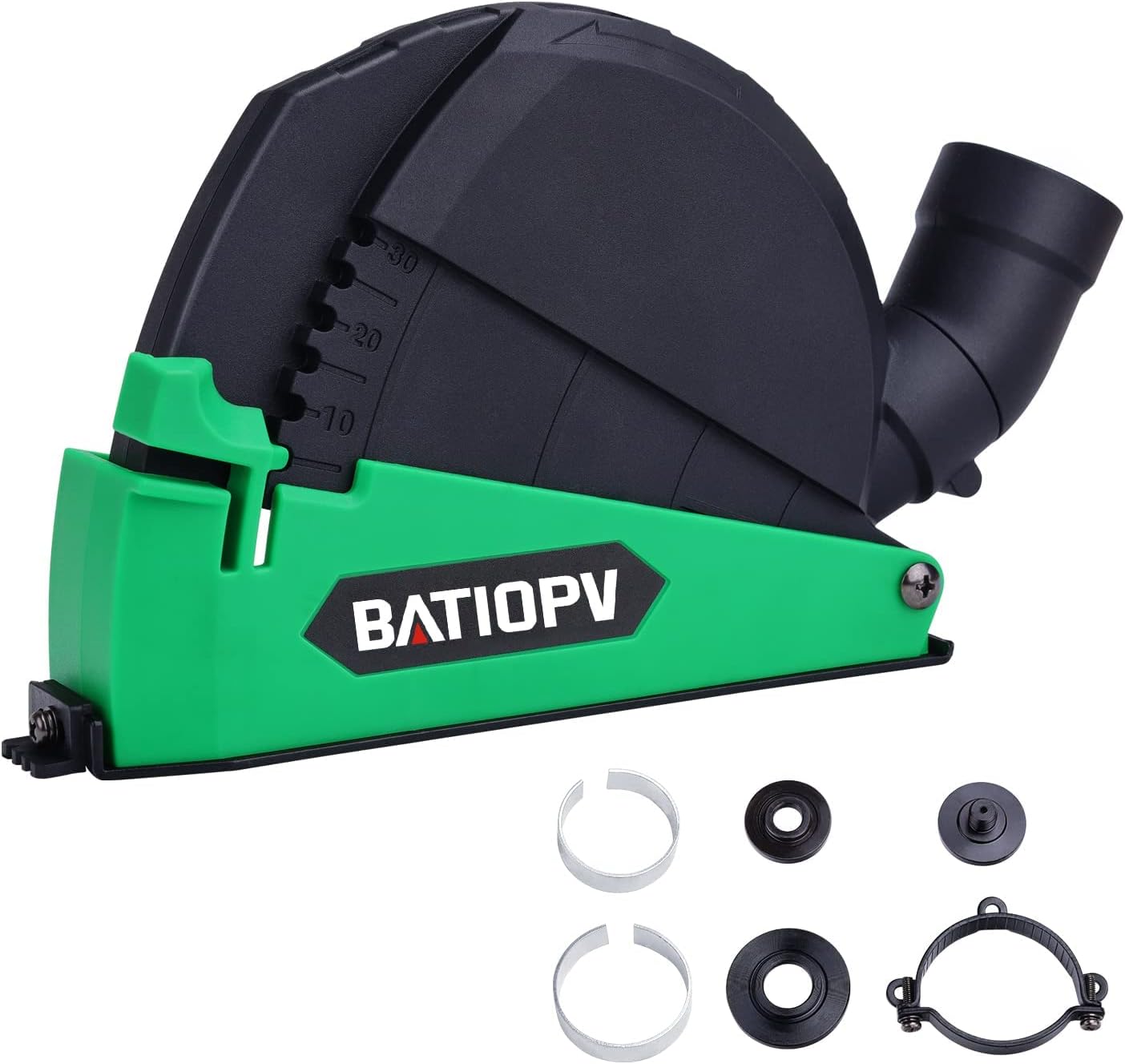 Dust Extraction Cutting Guard, Dust Shroud for 4-1/2" and 5" Angle Grinders, Compatible with Most Major Brands