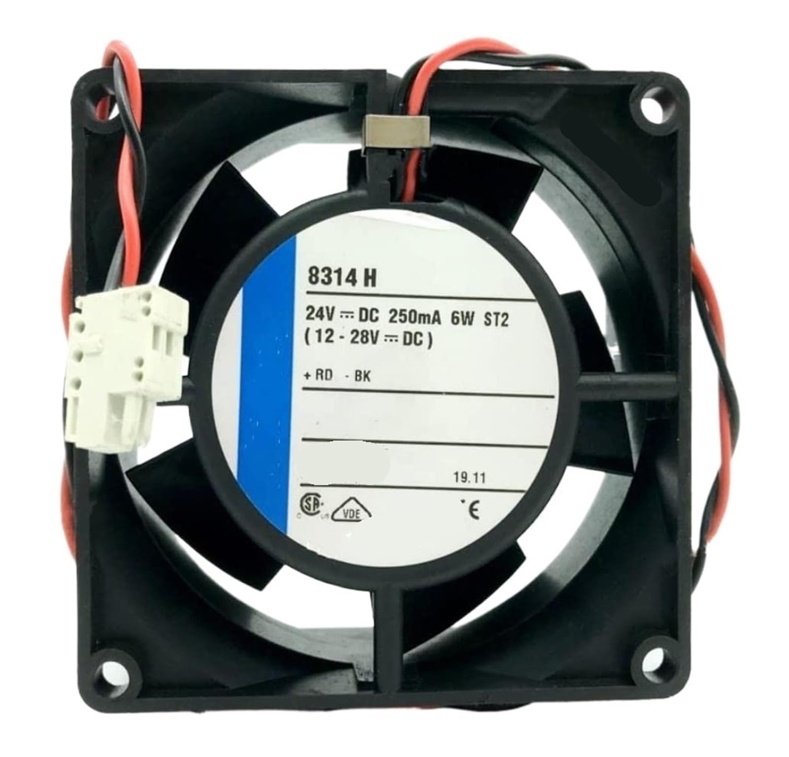 EGTDSFGJA 8314H 8032 80 * 80 * 32mm 24V DC 0.25A 6W 47.1CFM 5000RPM IP20 Cooling Fan