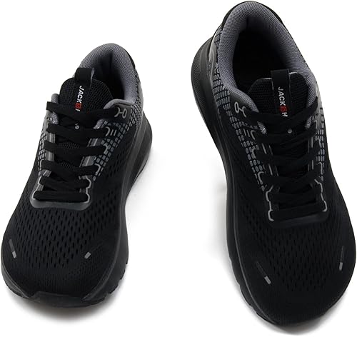 Miniatura 8 de JACKSHIBO Zapatos anchos con puntera ancha para mujer, con soporte de arco, para correr, caminar, atletismo, tenis, fascitis plantar ortopédica,