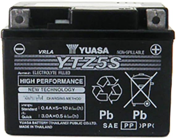 Amazon Yuasaバッテリー Ytz5s 液入充電済 Honda Grom Msx125純正採用 Gtz5s Ytx4l Bs Gtx4l Bs Fth4l Bs 等 車 バイク 車 バイク
