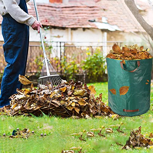 Home Yard Garden Bags 132 Gallon Reusable Outdoor Yard Trash Bag Foldable Camping Recycling Heavy Duty Storage Bins For Leaf Bags Leaf Mulcher, Trash, Debris, Strong Handles, Easy To Maneuver, 3-Pack #TOP2