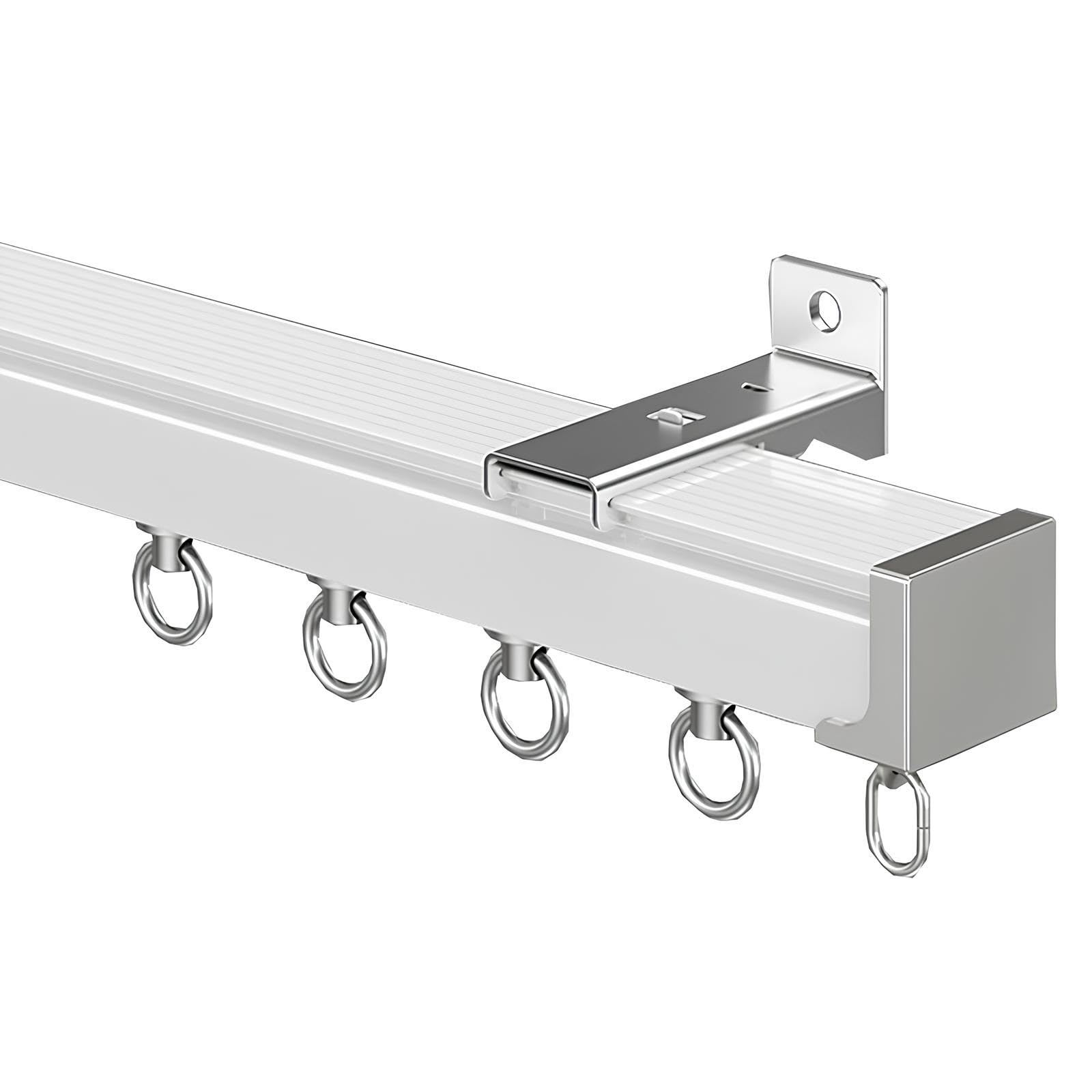 Riel de techo para divisor de habitación y caravana con accesorios de montaje, 1,40 m