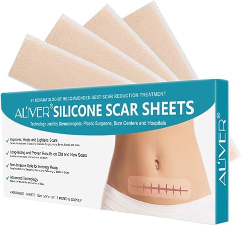 Amazon Co Jp Exceart 1箱のシリコーン瘢痕シートチカケアゲルシート瘢痕除去テープ手術用傷跡ステッカー傷跡にきび傷跡 ドラッグストア