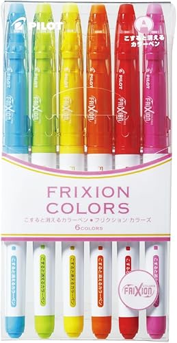 Pilot FriXion Colors, marcador borrable 6c