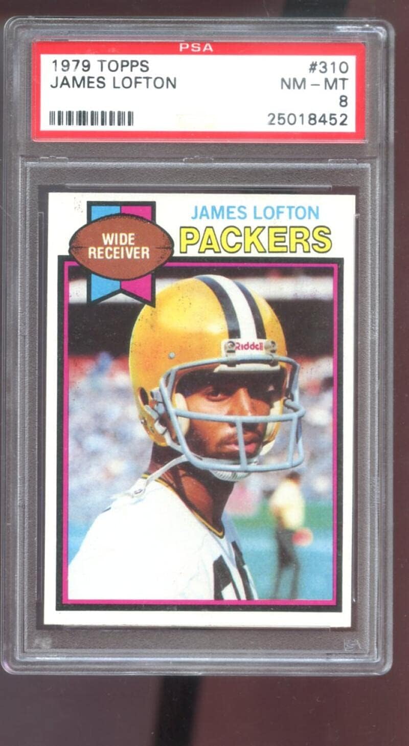 1979 Topps #310 James Lofton Packers ROOKIE RC PSA 8 Graded Football Card NFL
