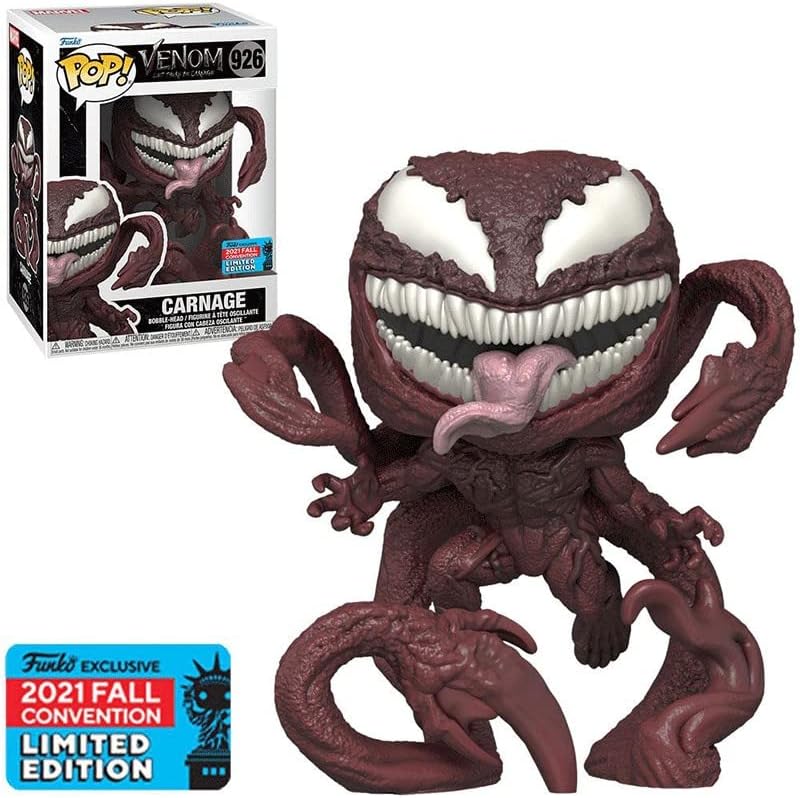 Funko Pop Marvel Venom Carnage 2021 Fall Convention #926 - Exclusive Special Edition - Marvel Pop Figure, Multicoloured, One Size
