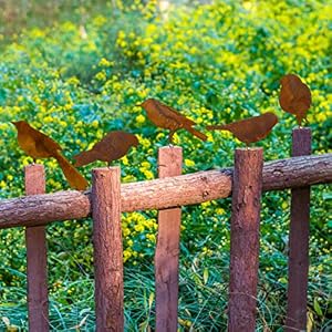 5PCS Metal Bird Silhouette with Rusty, Rusty Birds Decoration, Metal Birds Statues, Lifelike Patina Metal Birds Garden Ornaments Silhouette 5PCS Metal Bird Silhouette with Rusty Rusty Birds Decoration Metal Birds Statues Lifelike Patina Metal Birds Garden Ornaments Silhouette