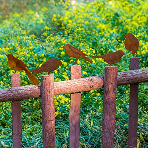 5PCS-Metal-Bird-Silhouette-with-Rusty-Rusty-Birds-Decoration-Metal-Birds-Statues-Lifelike-Patina-Metal-Birds-Garden-Ornaments-Silhouette 5PCS Metal Bird Silhouette with Rusty Rusty Birds Decoration Metal Birds Statues Lifelike Patina Metal Birds Garden Ornaments Silhouette