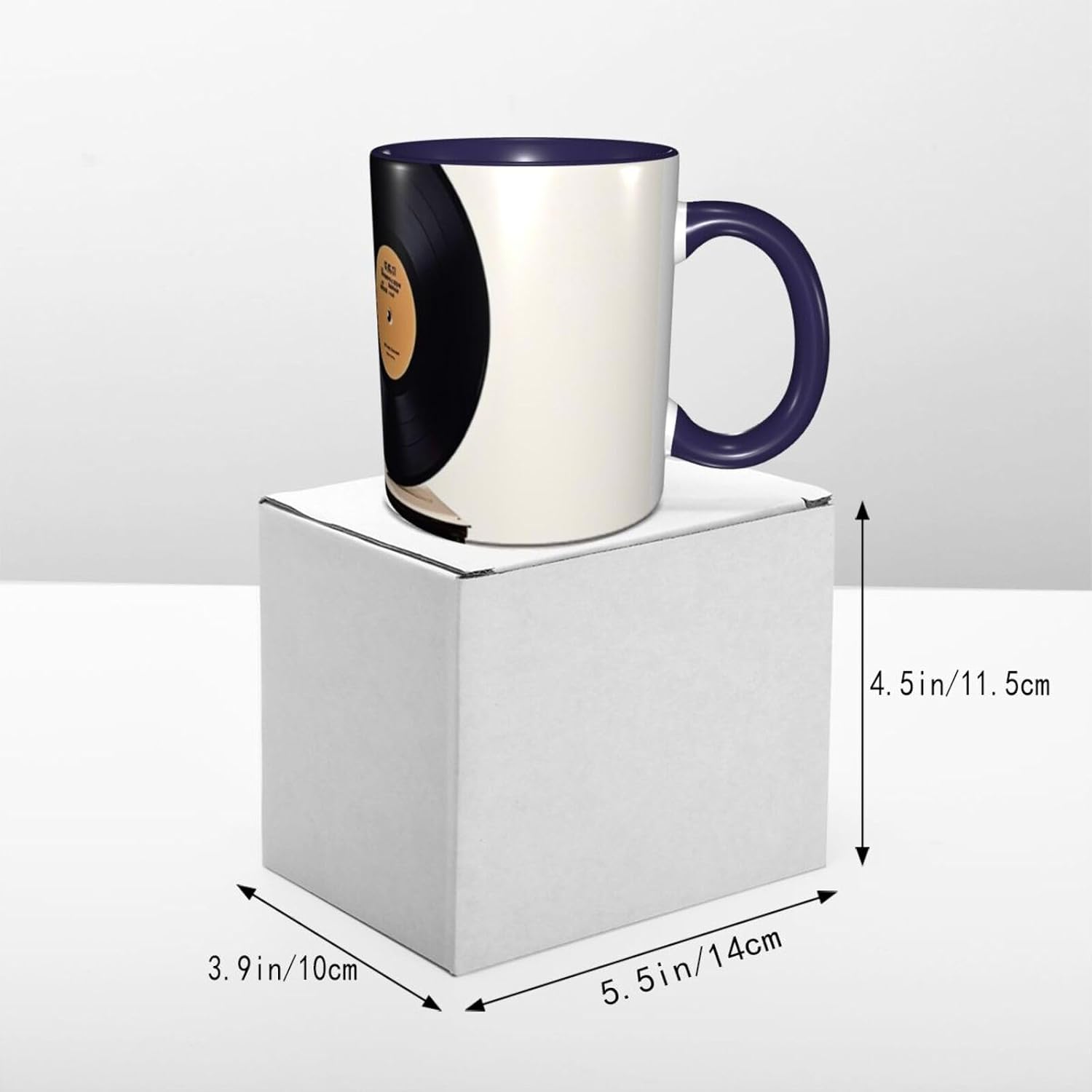 11oz Ceramic Coffee Mug Novelty Mugs With Handle Vinyl Records And Tapes Coffe Cups Funny Tea Cup Gifts For Women Men Home Office Kitchen image 4