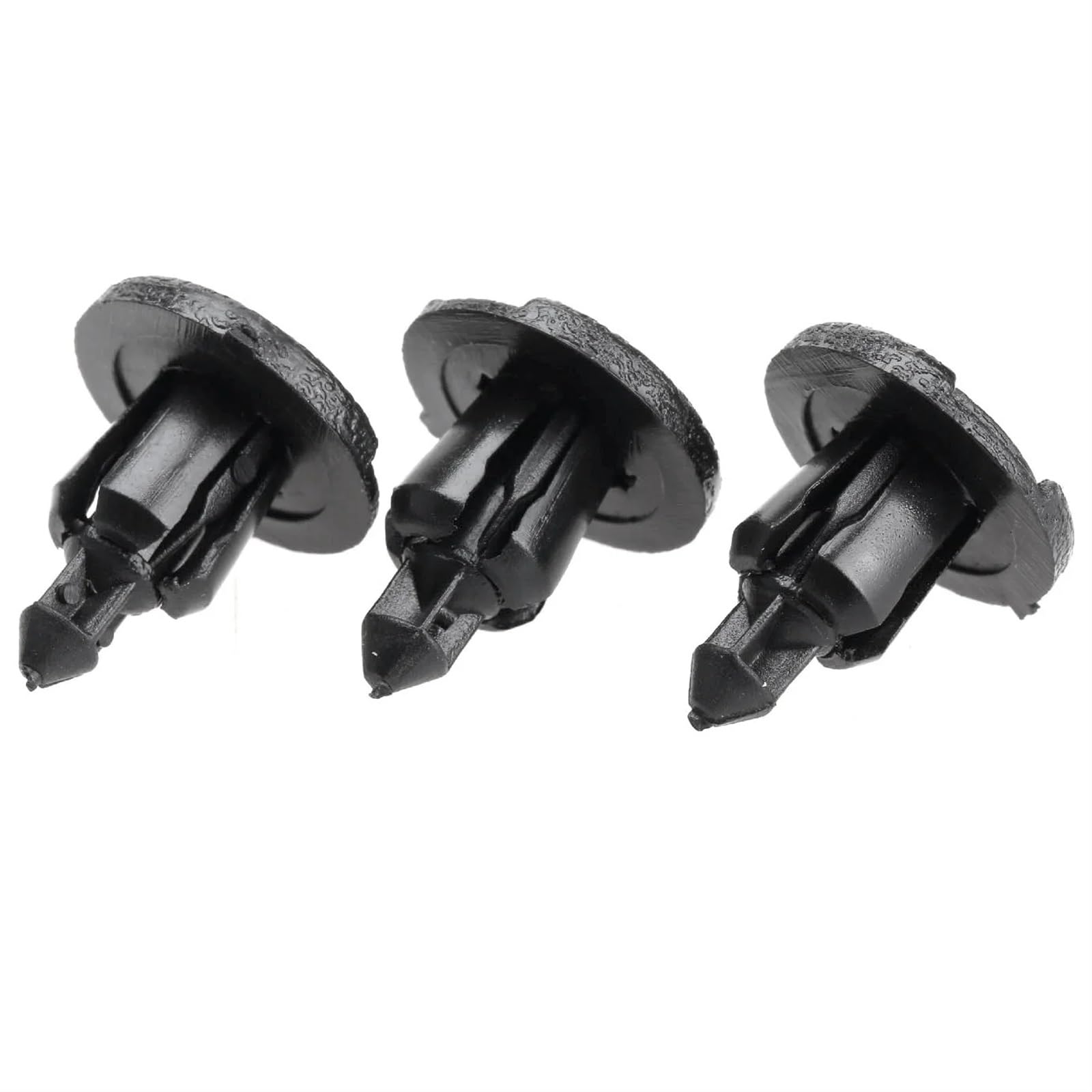YTQMoreBNZ 50Pcs Fits Into 8mm Hole Car Fender Bumper Fastener Push-Type Retainer Clips 01553-09611 For Nissan Maxima Black Auto Rivets