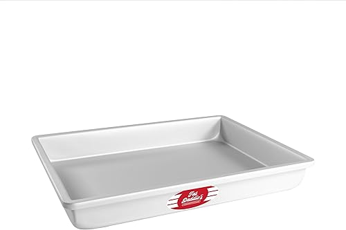 Fat Daddio's POB-11152 Molde para Pastel de Lámina de Aluminio Anodizado, 11 x 15 x 2 Pulgadas Plateado