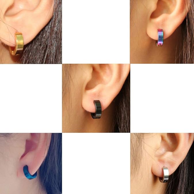 UNICRAFTALE Lot De 24 Boucles D'oreilles Créoles Dorées Hypoallergéniques En Acier Inoxydable Pour La Fabrication De Bijoux Pour Femme - 14 Mm, Broche De 1 Mm