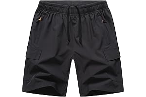 Boys Jogger Shorts: Tactical Cargo Shorts for Outdoor Adventures