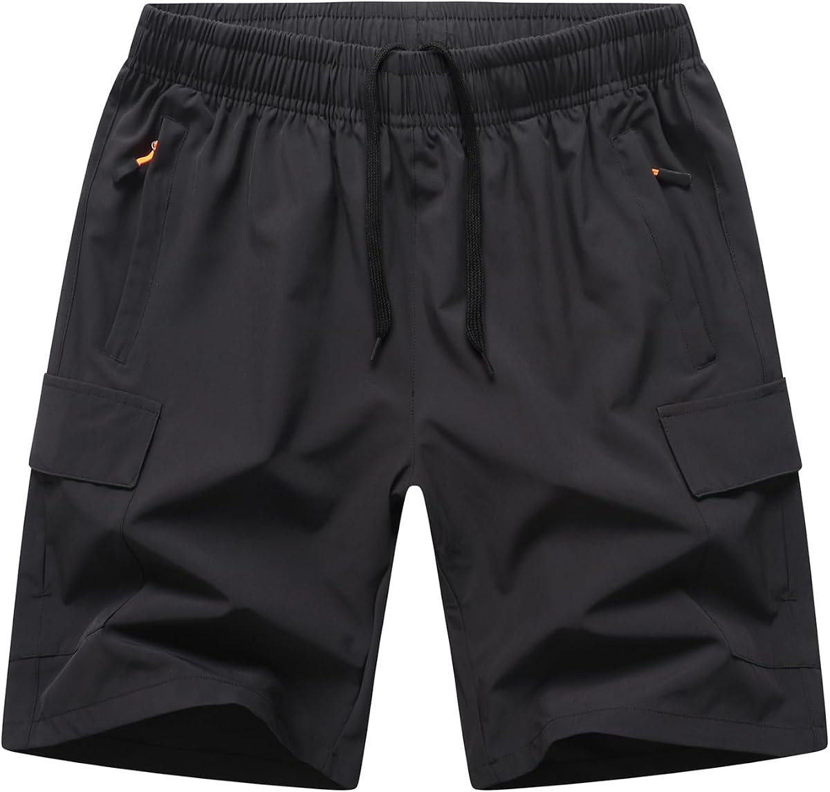 Pantalones cortos cargo para niños, pantalones cortos de senderismo de secado rápido al aire libre, pantalones cortos deportivos ligeros con bolsillos con cremallera