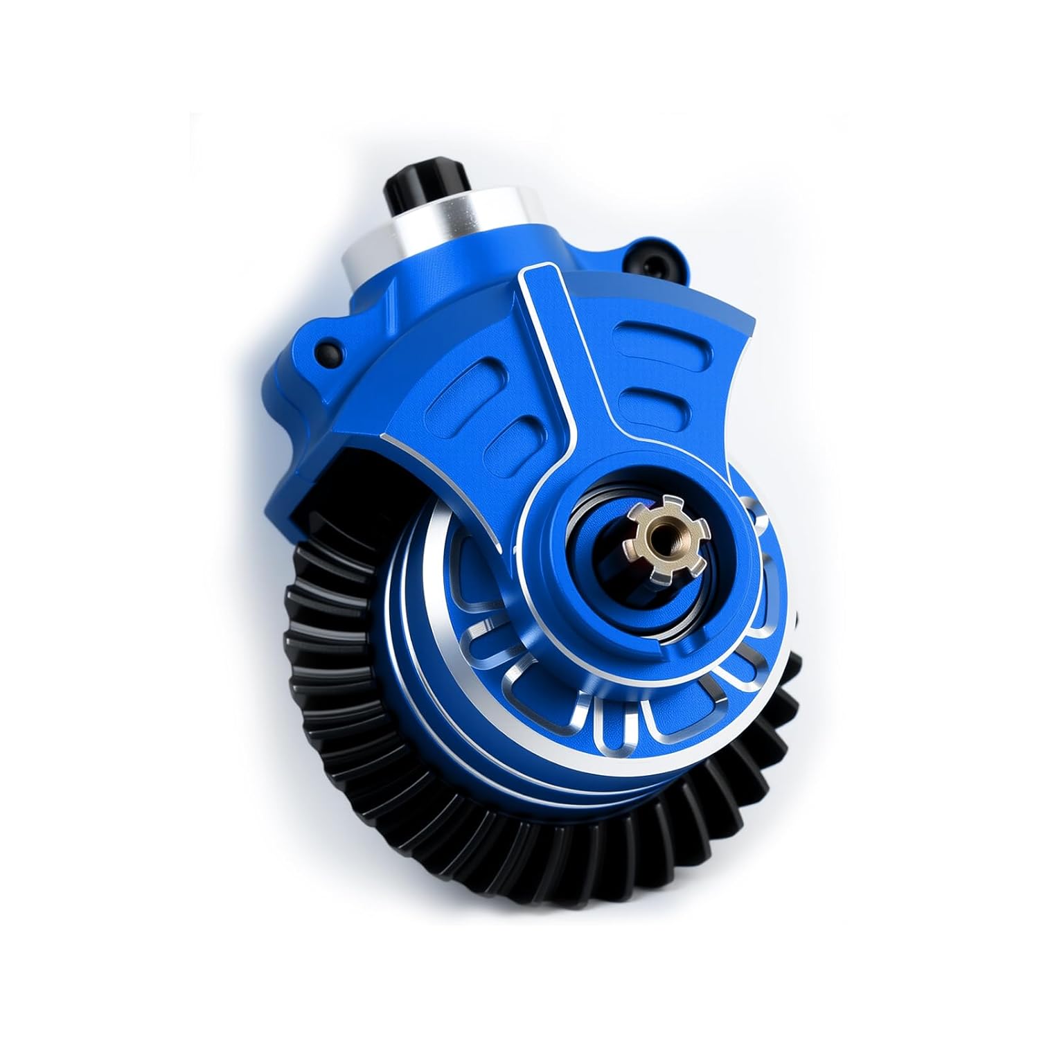 Steel Front Rear 35T Differential & 14T Main Gear Assembly Upgrades for Arrma 1/10 3S Bigrock Granite Senton Vorteks 4S Kraton Outcast 1/8 3S Typhon Vendetta BLX (Blue)