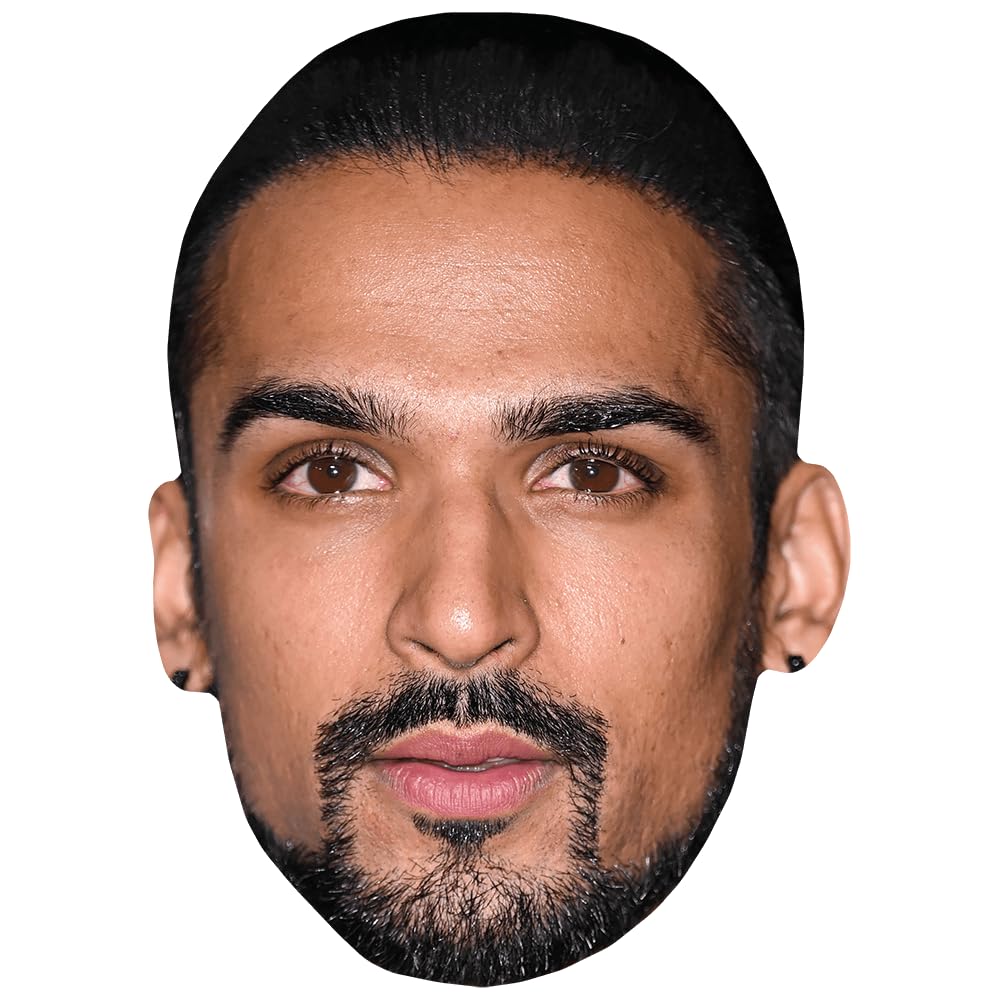 Aaron Thiara (Beard) Celebrity Mask, Flat Card Face, Fancy Dress Mask