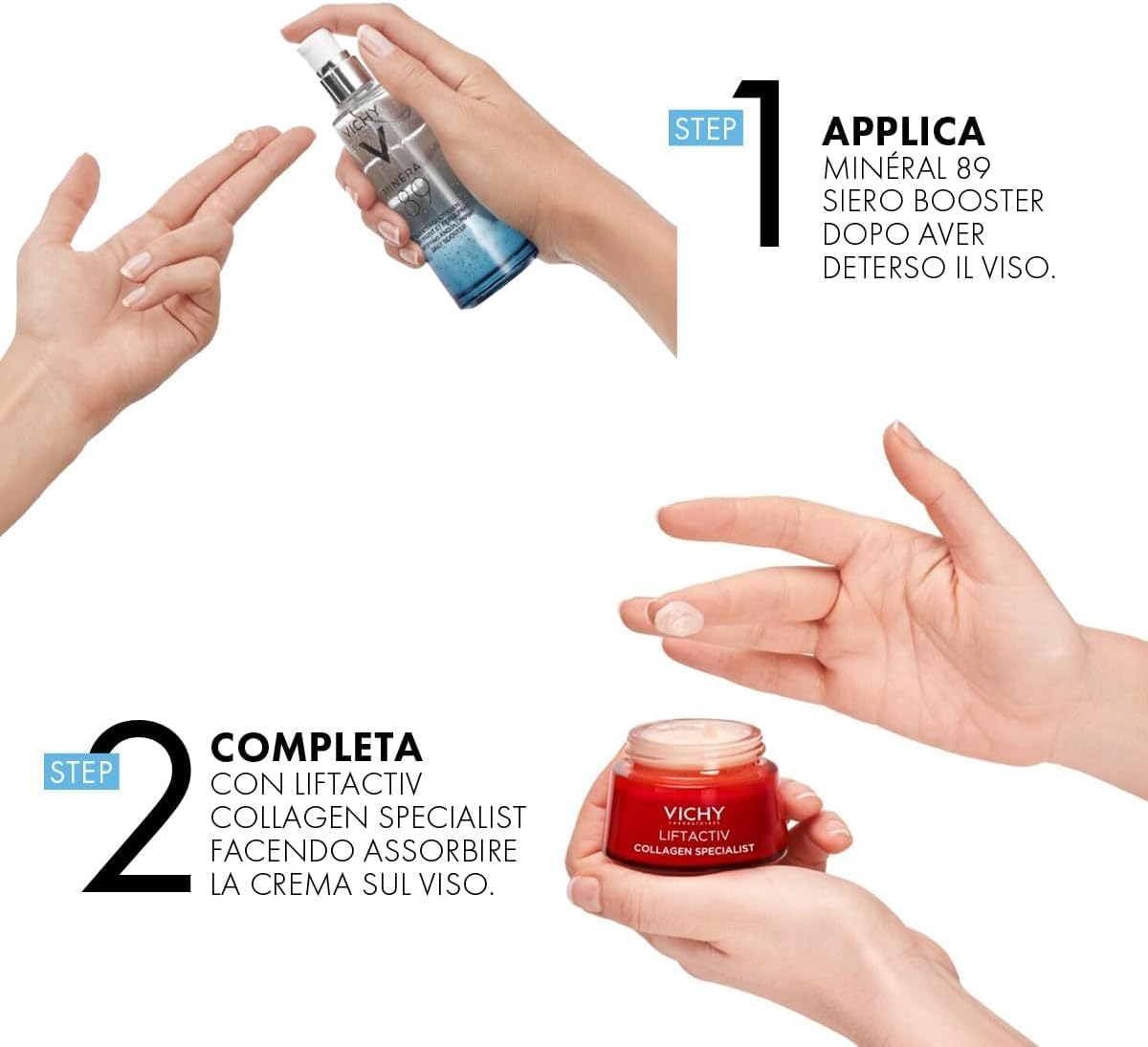 Kit Routine Vichy Liftactiv Collagen e Booster Mineral 89