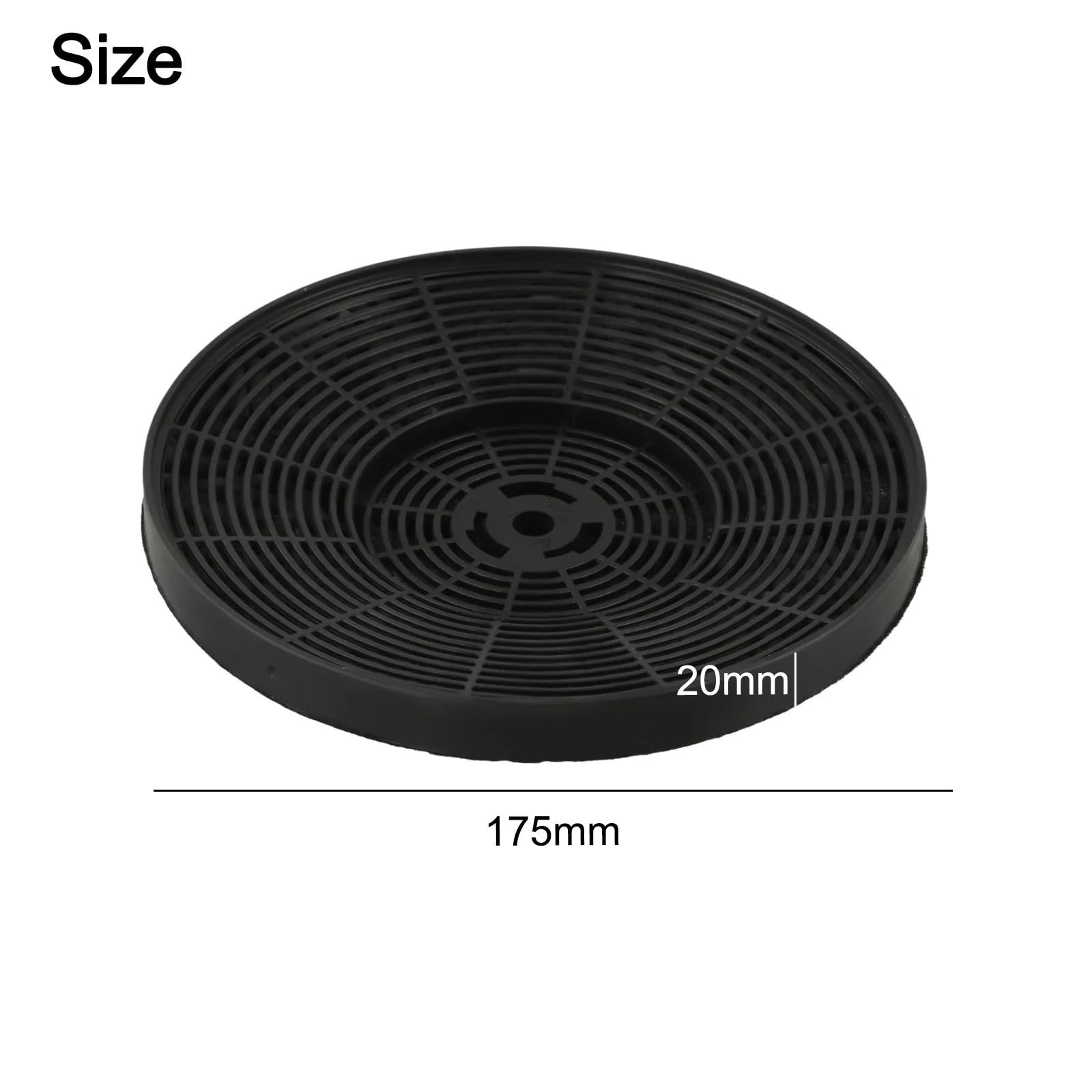 Compatible con filtro de carbón activado de 175 × 175 × 20 mm, componente de electrodomésticos de cocina con campana extractora