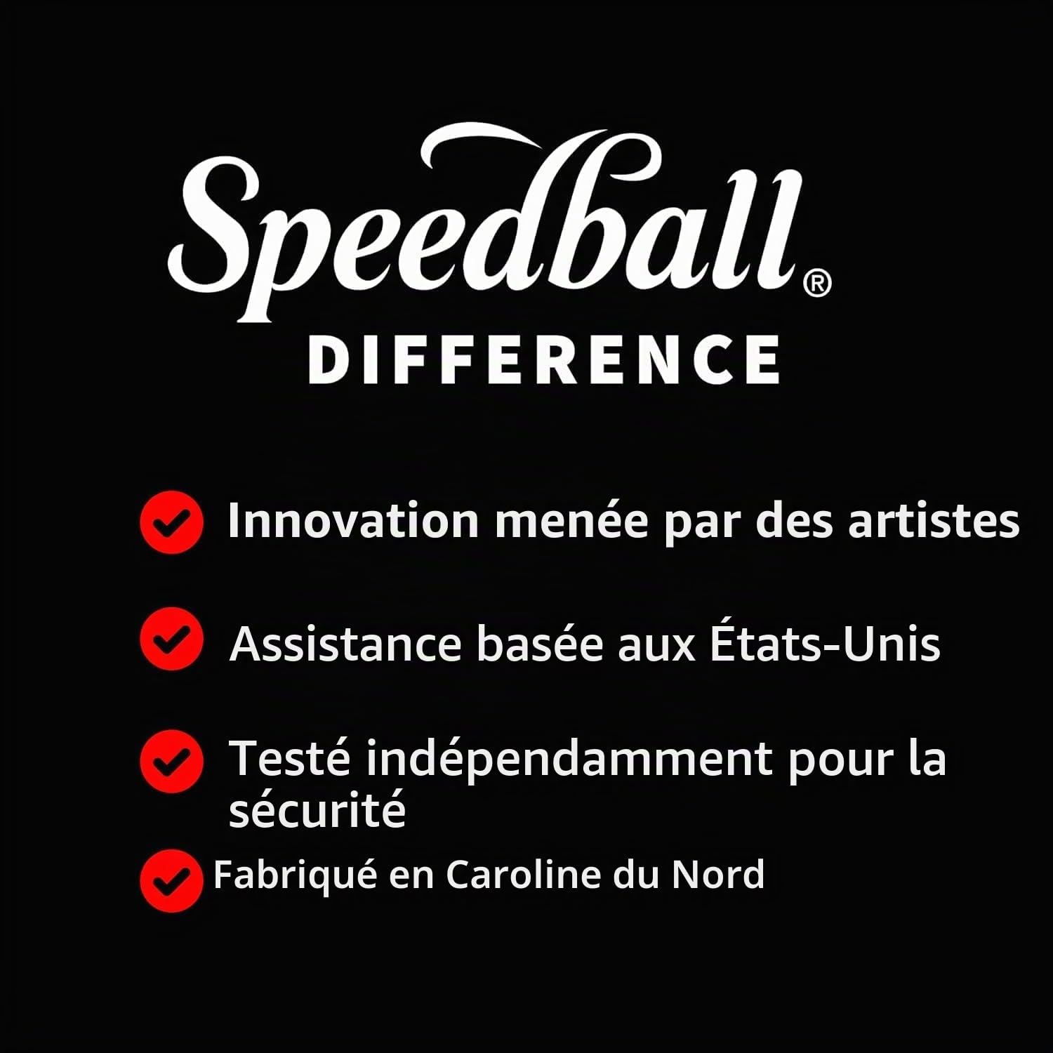 Speedball Kit de démarrage d'encre pour sérigraphie sur tissu, 6 couleurs, 118 ml pour t-shirt et sérigraphie