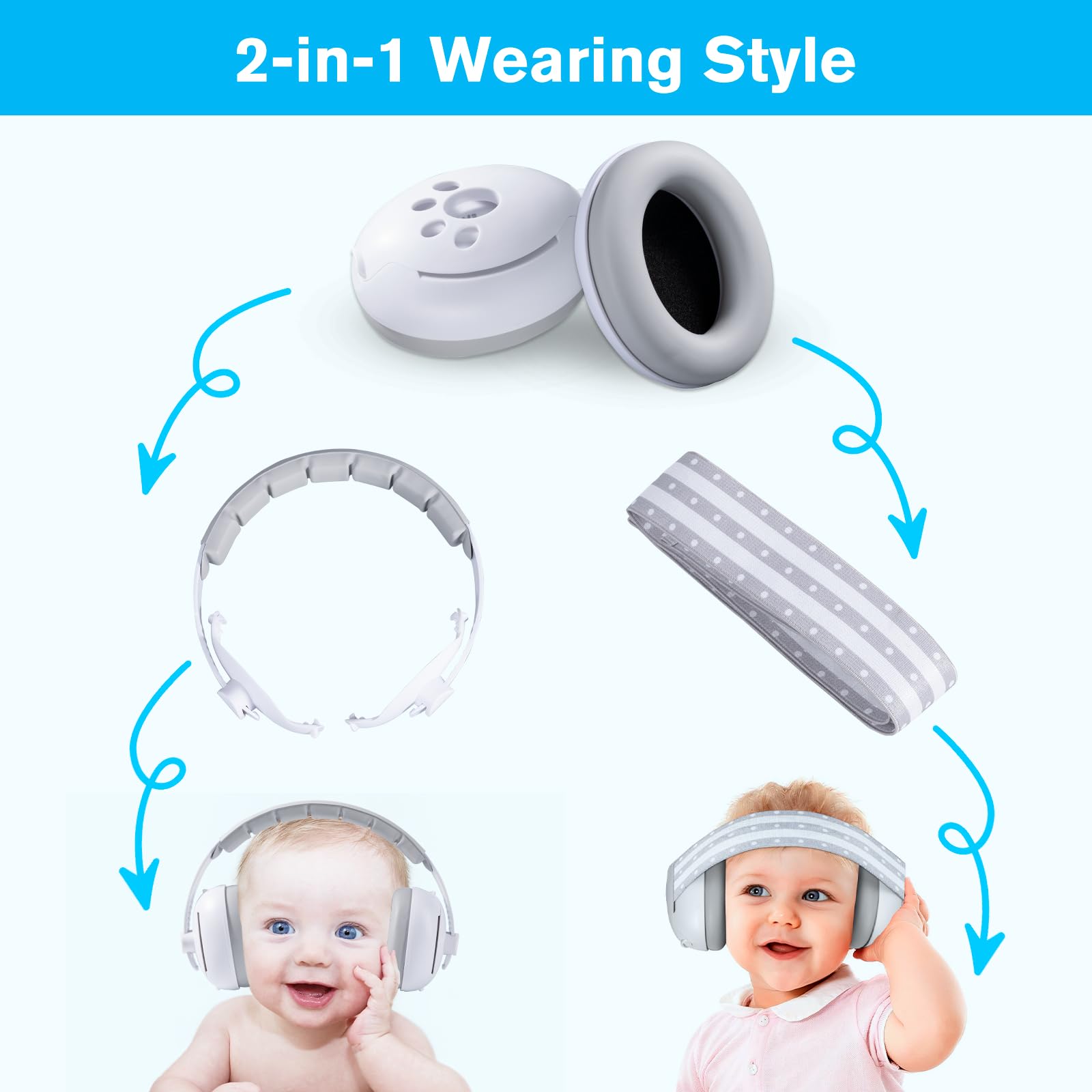 Carehabi Ohrenschützer Orejeras Unisex bebé