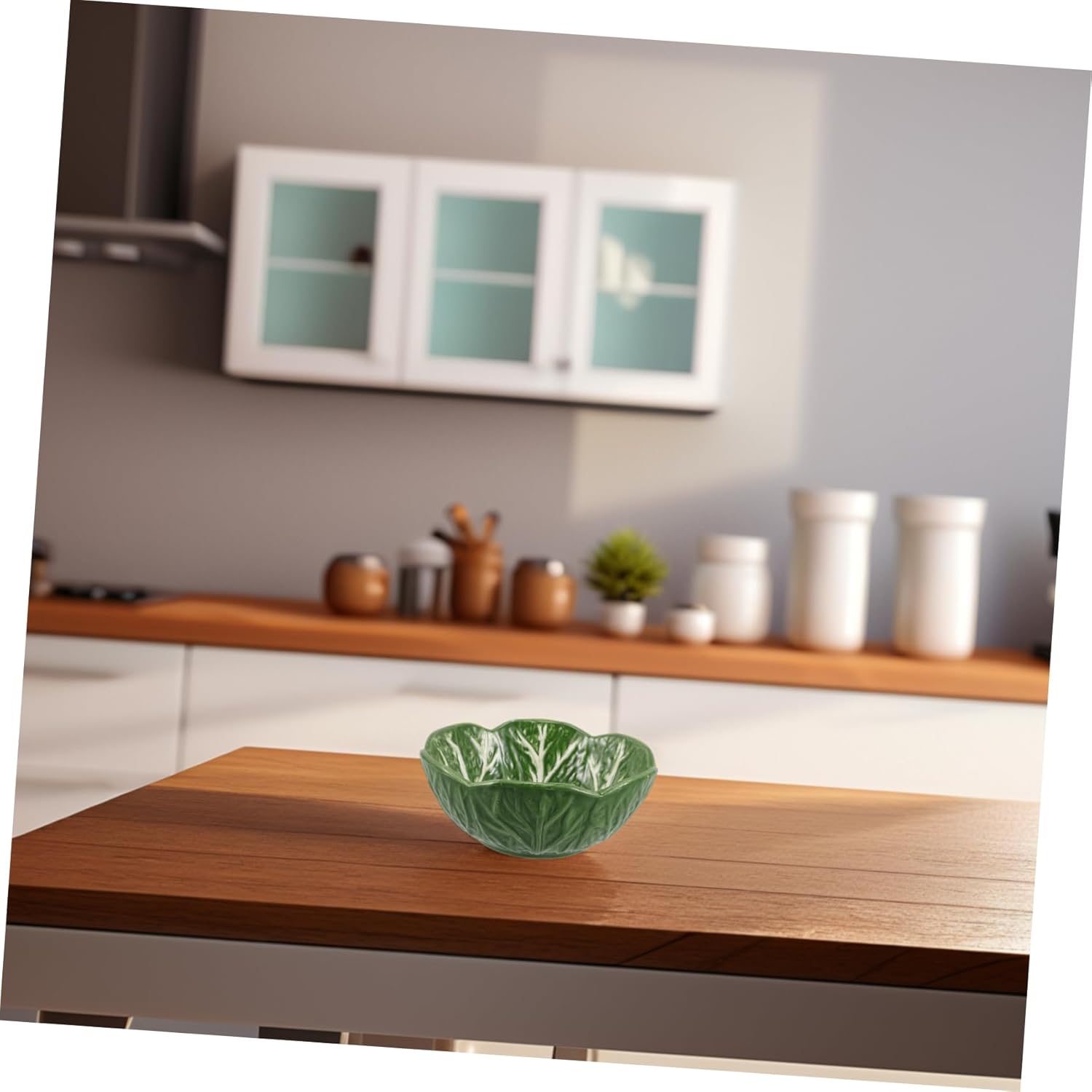 Ceramic Cabbage Plate Vintage Dessert Tray for Pastries Snacks Fruits Adorable Serving Dish for Home Hotels and Tea Rooms Easy Maintenance