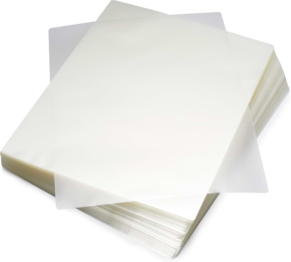 Amazon Basics Clear Thermal Laminating Sheets for Documents and Photos, 9 x 11.5-Inch, 2.8 mil, 200-Pack